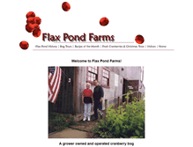 Tablet Screenshot of flaxpondfarms.com